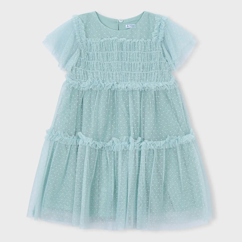 Mayoral Plumeti Dress - Green