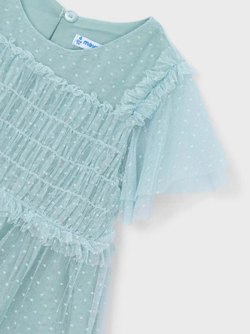 Mayoral Plumeti Dress - Green