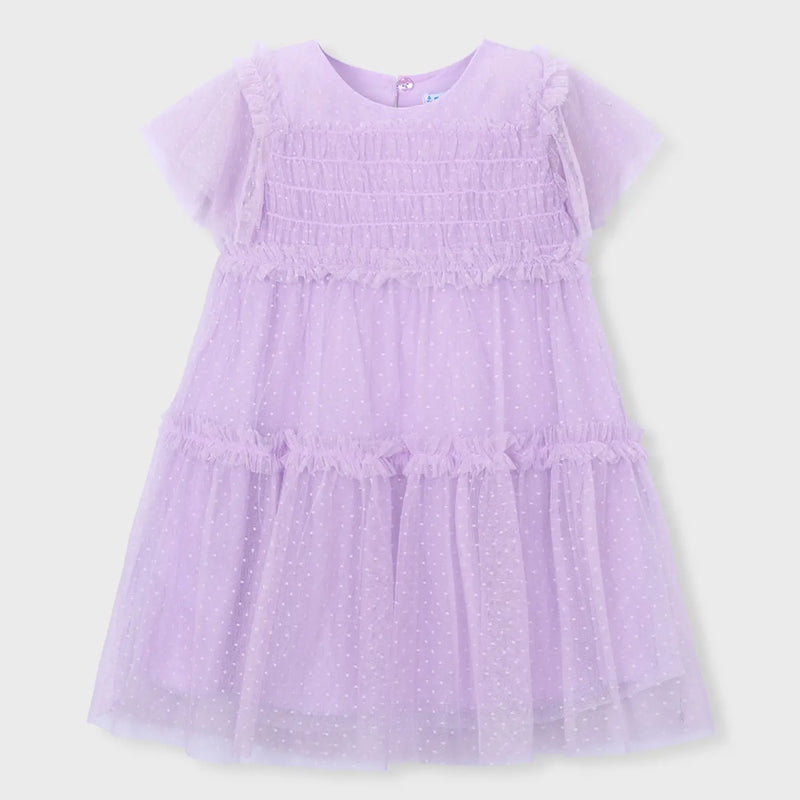 Mayoral girl's plumeti dress - 03917.