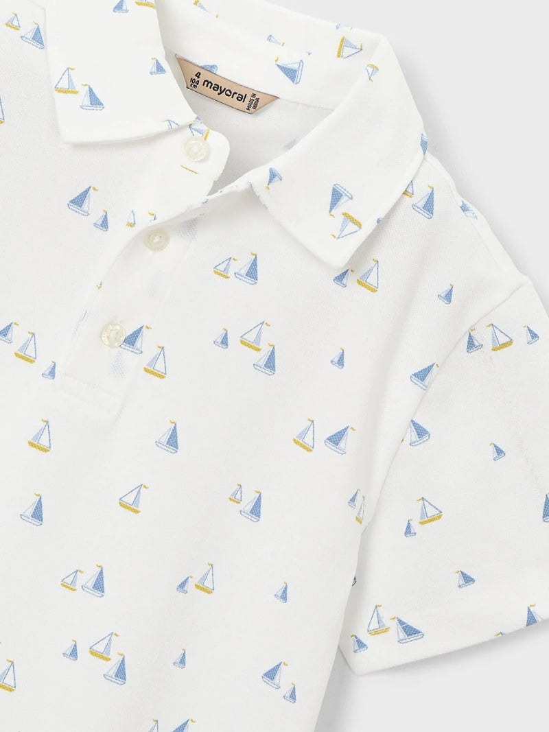 Mayoral Sailboat Polo Shirt
