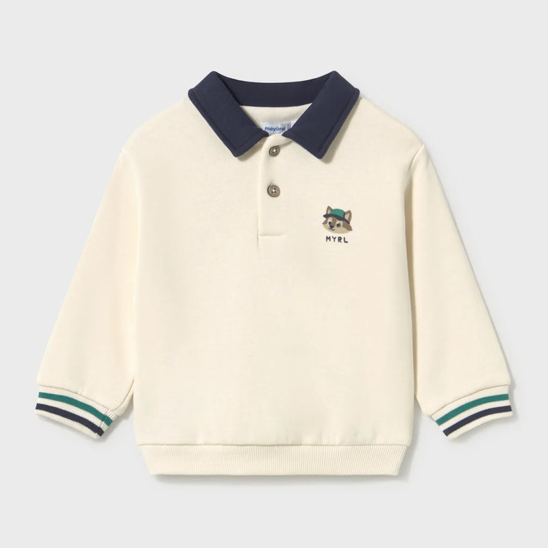 Mayoral baby boy's polo sweatshirt - 02419.