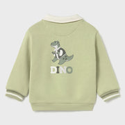 Back of the Mayoral green polo sweatshirt.