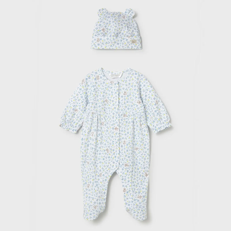 Mayoral baby girl's printed babygrow & hat - 01706.