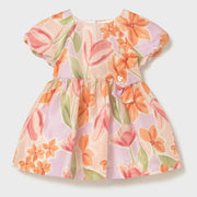 Mayoral girl's blossom printed dress - 01909.