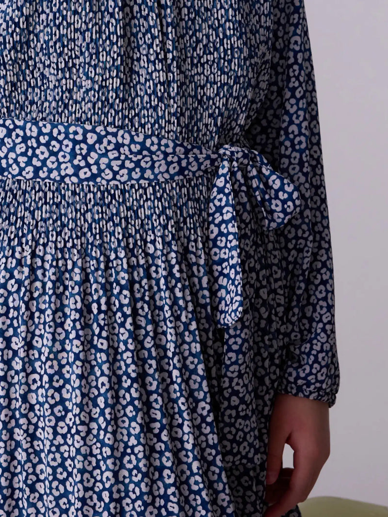 Mayoral Printed Dress - Navy