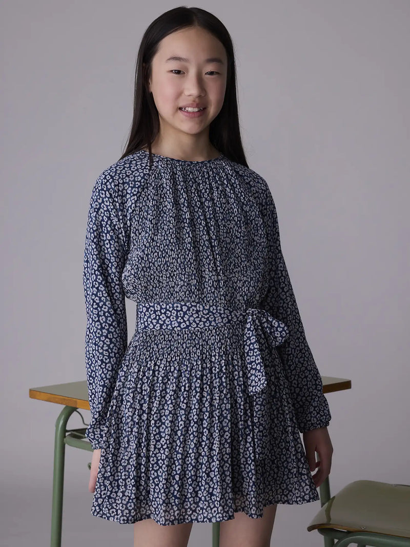 Mayoral Printed Dress - Navy