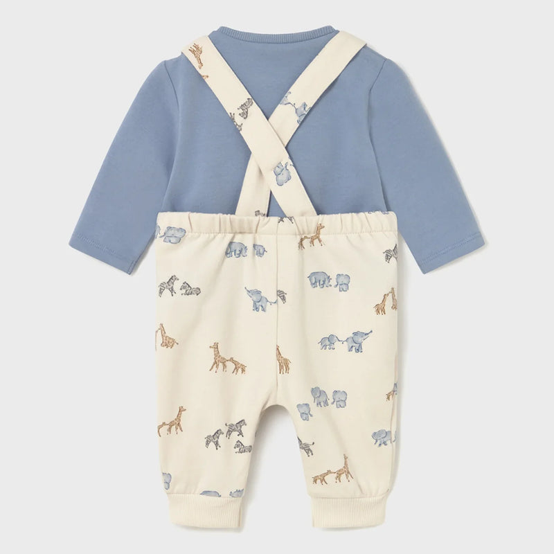 Rear view of the Mayoral safari romper.