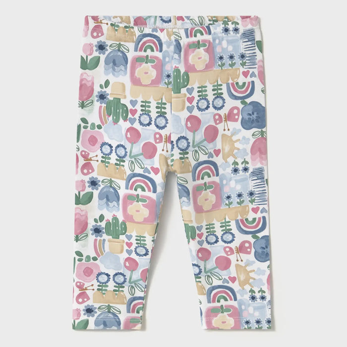 Mayoral baby girl's cactus print leggings.