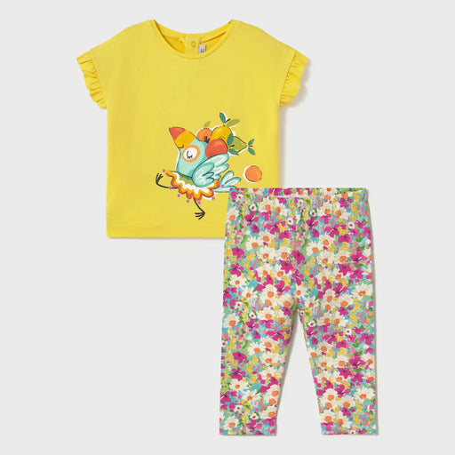 Mayoral baby girl's printed leggings set - 01048.