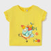 Baby girl's canary yellow t-shirt.