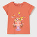 Baby girl's bright orange  t-shirt.