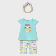 Mayoral mermaid printed leggings set - 01763.