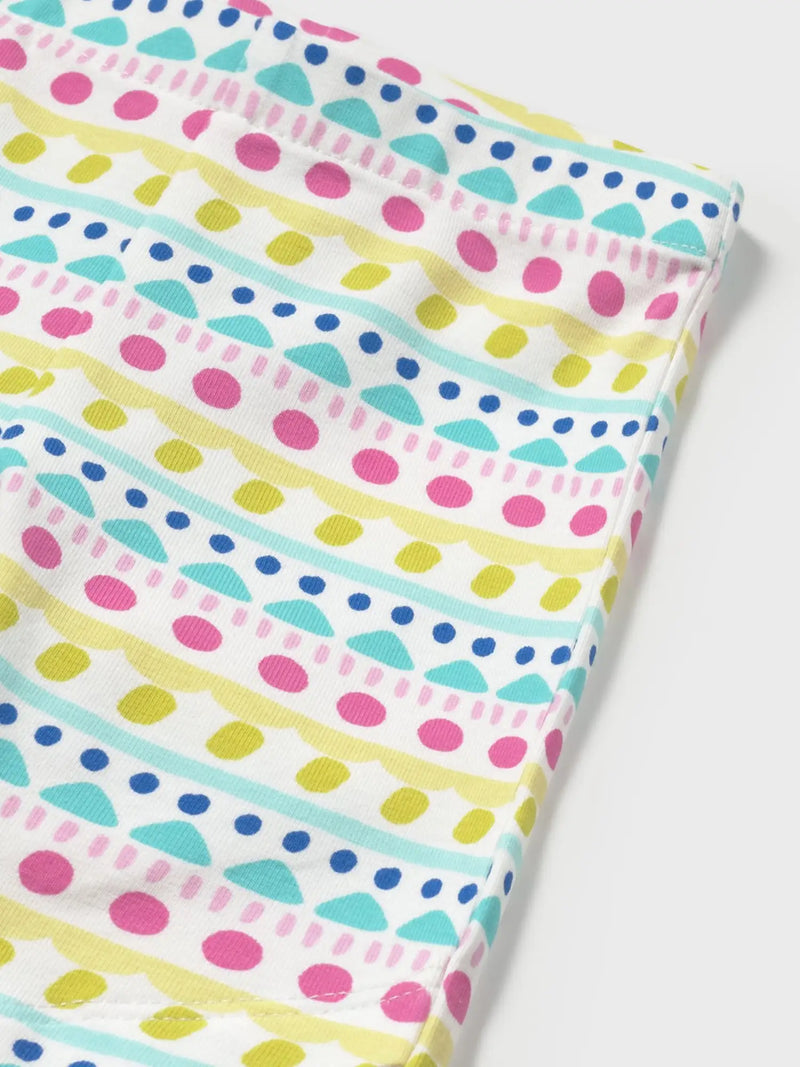 Mayoral leggings with colourful pattern.