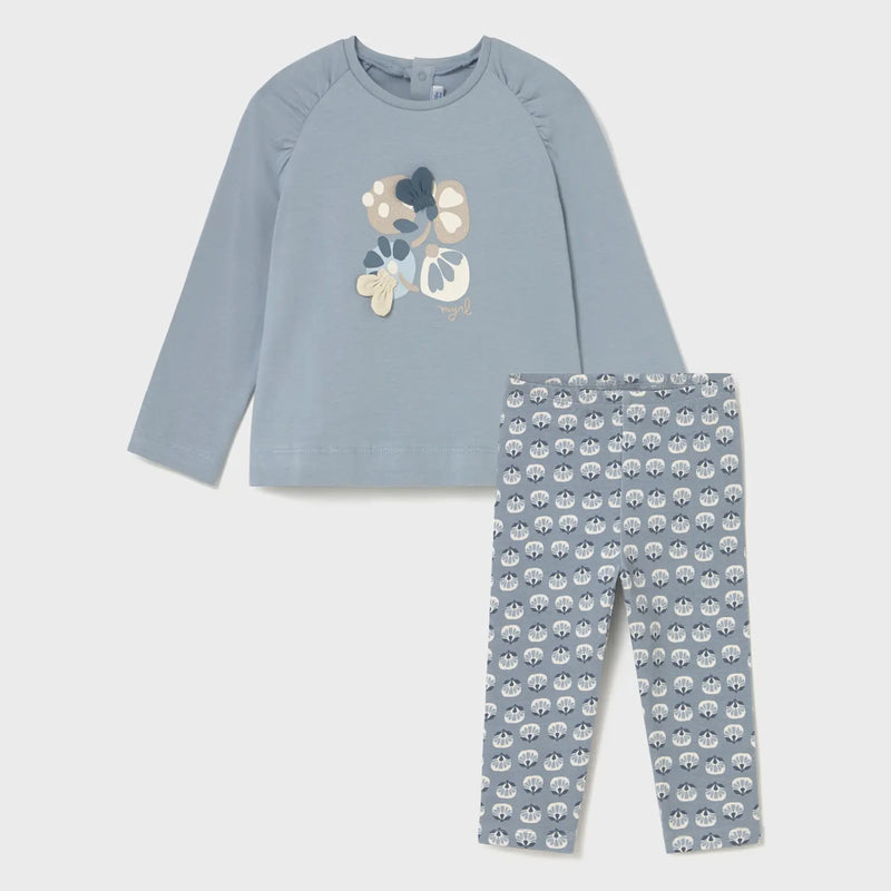 Mayoral baby girl's printed leggings set - 02081.