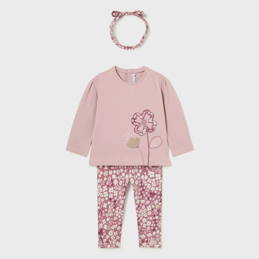 Mayoral baby girl's printed leggings set - 02711.