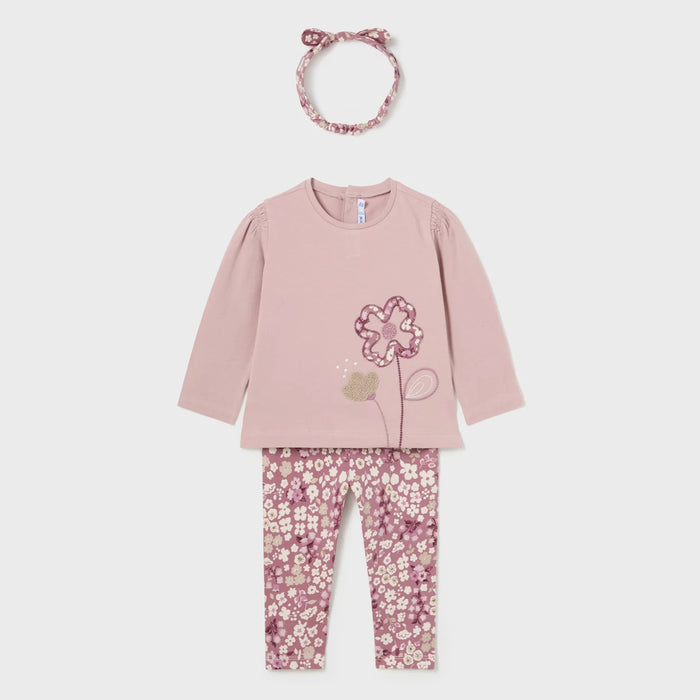 Mayoral baby girl's printed leggings set - 02711.