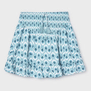 Girl's green printed skirt from Mayoral.