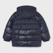 Back of the Mayoral black puffer jacket.
