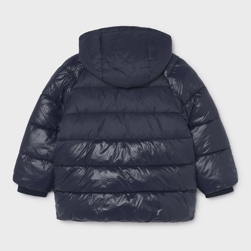 Back of the Mayoral black puffer jacket.