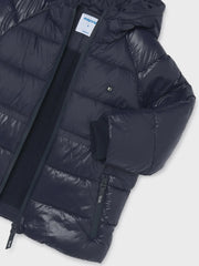 Closer view of the Mayoral puffer jacket.