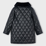 Back of the Mayoral girl's quilted coat.