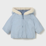 Mayoral reversible coat with striped side.