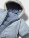 Mayoral reversible coat with sherpa trimmed hood.
