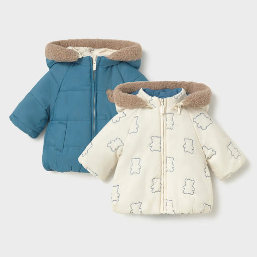 Mayoral baby boy's reversible coat - 02413.