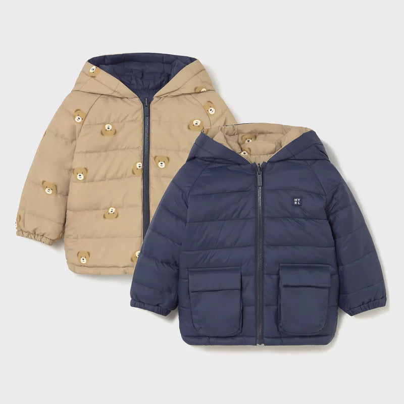 Mayoral baby boy's reversible coat - 02420.