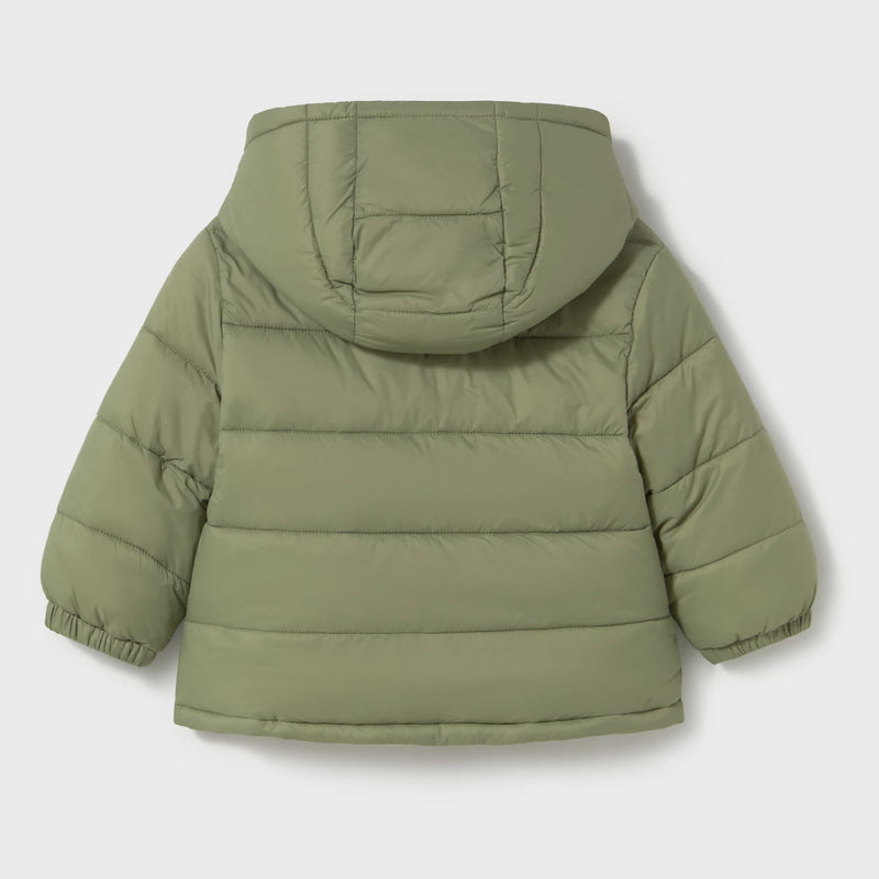 Back of the Mayoral baby boy's reversible coat.