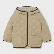 Sherpa lined side of the Mayoral reversible jacket.