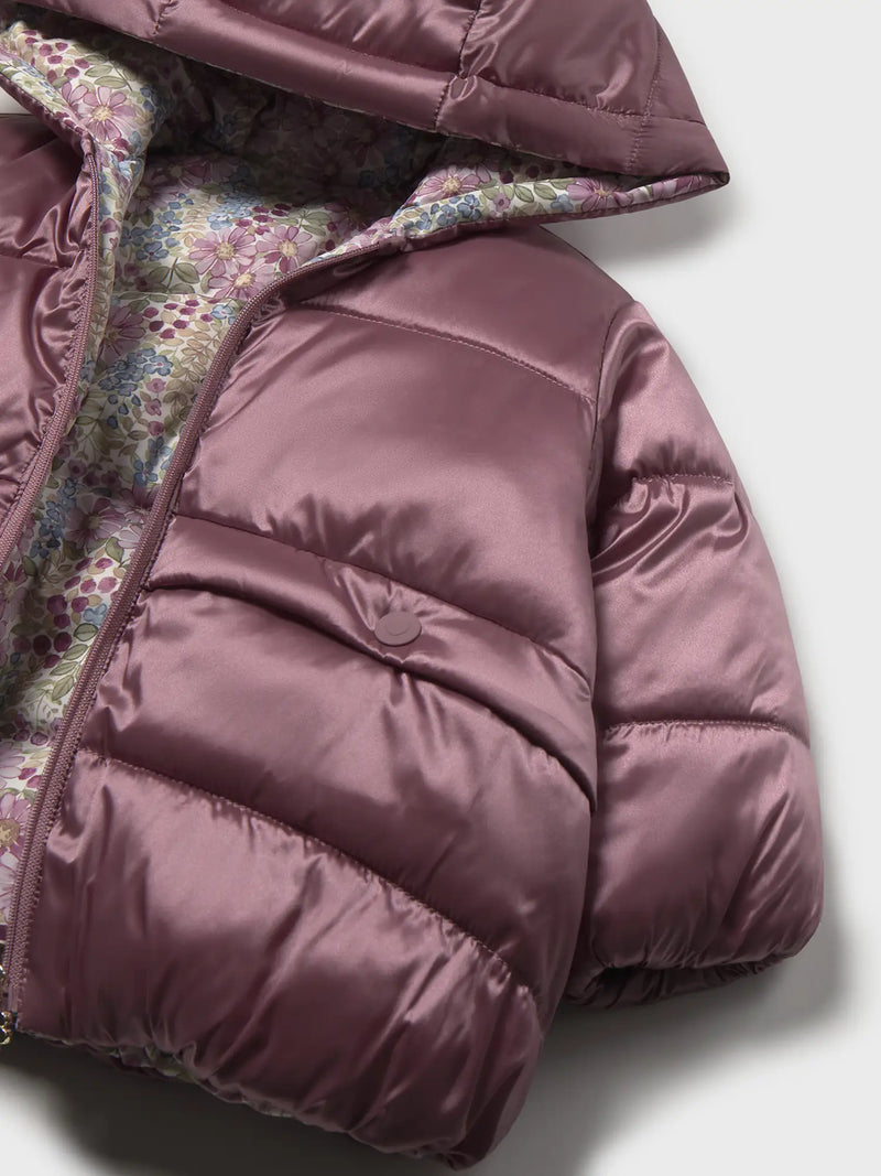 Closer look at the Mayoral reversible coat.