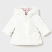 Mayoral reversible coat with faux fur side.