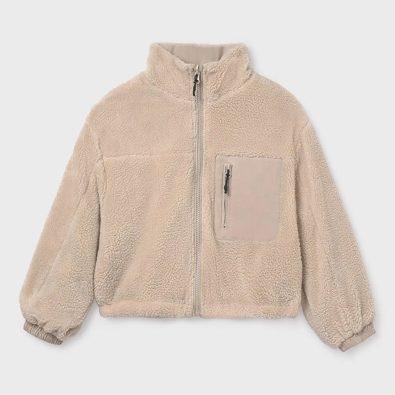 Mayoral girl's reversible fleece jacket - 07435.