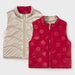 Mayoral girl's red and gold reversible gilet - 02315.
