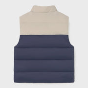 Rear view of the Mayoral reversible gilet.