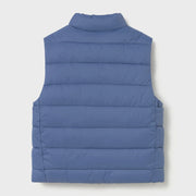 Back of the Mayoral blue reversible gilet.