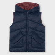 Mayoral reversible gilet with navy side.