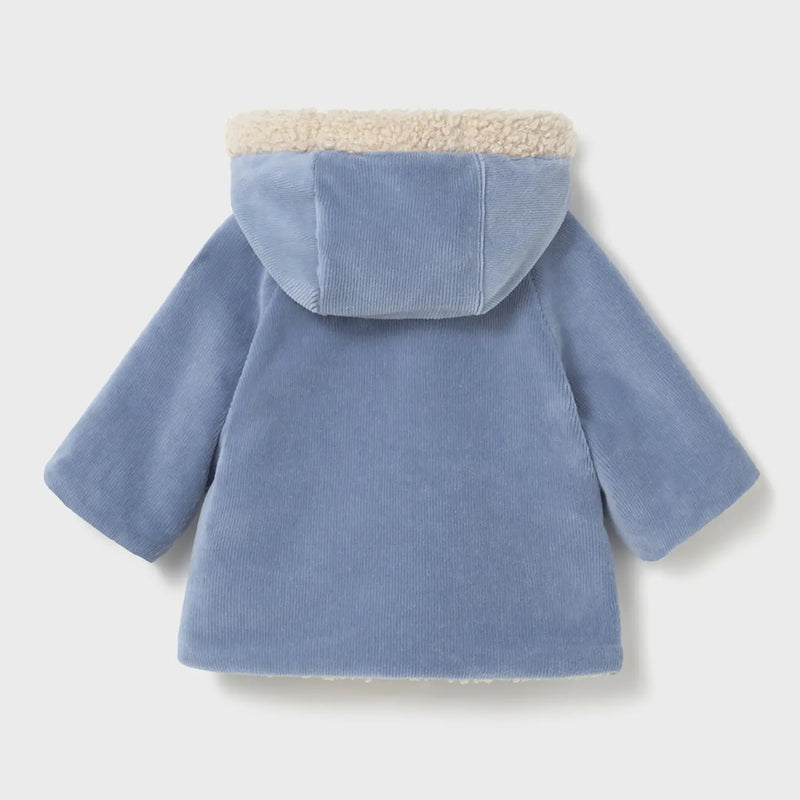 Mayoral Reversible Shearling Coat - Blue