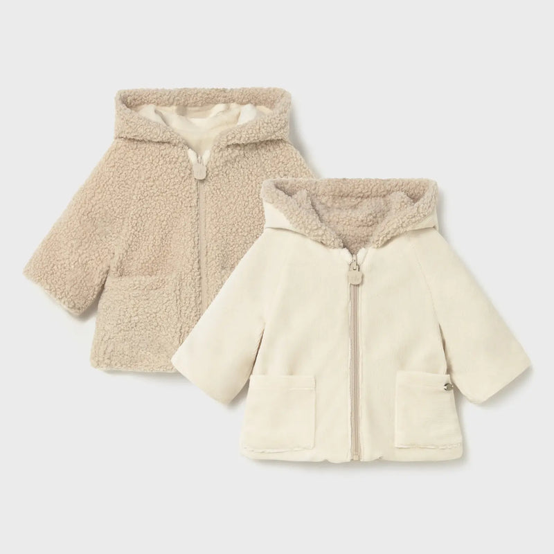 Mayoral reversible shearling coat - 02496.