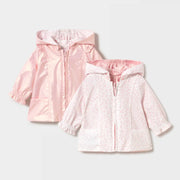 Mayoral girl's baby rose reversible windbreaker - 01486.