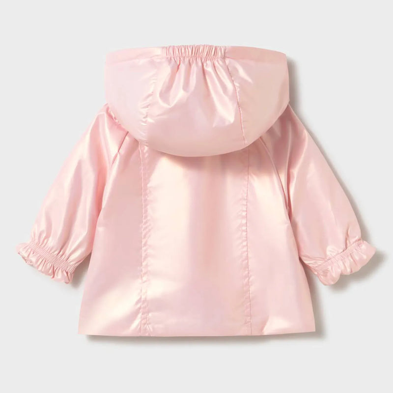 Back of the Mayoral pink reversible windbreaker.