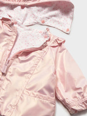 Mayoral baby girl's jacket with detachable hood.