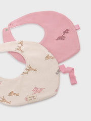 Closer view of the Mayoral safari bib set.