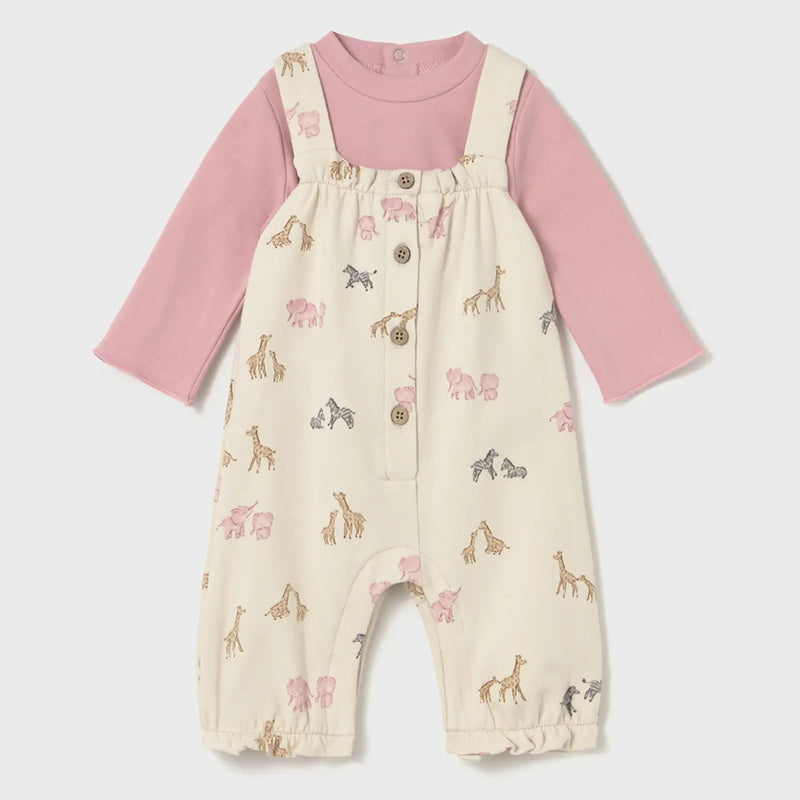 Mayoral baby girl's safari romper - 02606.