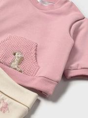 Mayoral safari leg warmer set with beautiful safari animal pattern.