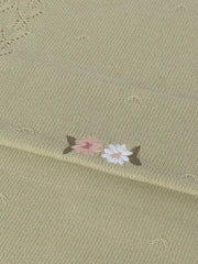 Mayoral shawl with dainty embroidered flowers.
