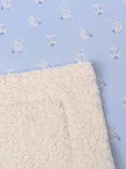 Closer look at the Mayoral sherpa blanket.