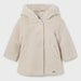 Mayoral girl's beige shearling coat - 02478.