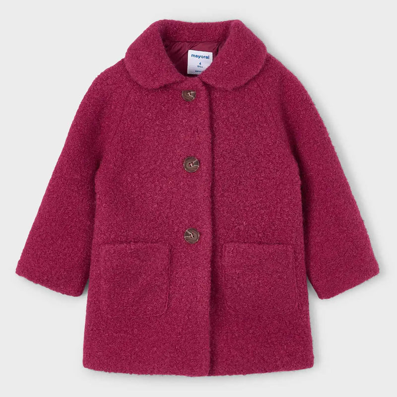 Mayoral girl's shearling coat - 04439.
